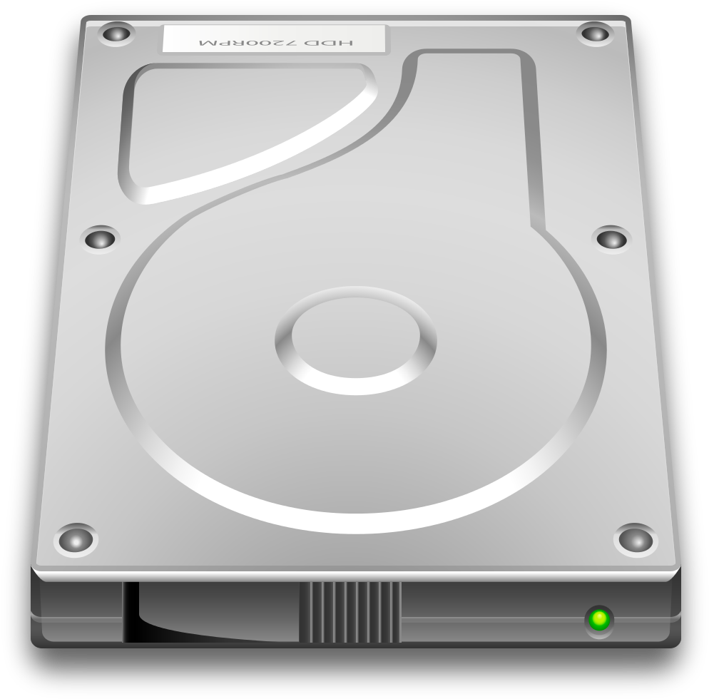 Oxygen480 Devices Drive Harddisk - Hard Disk Icon Svg (1024x1024), Png Download