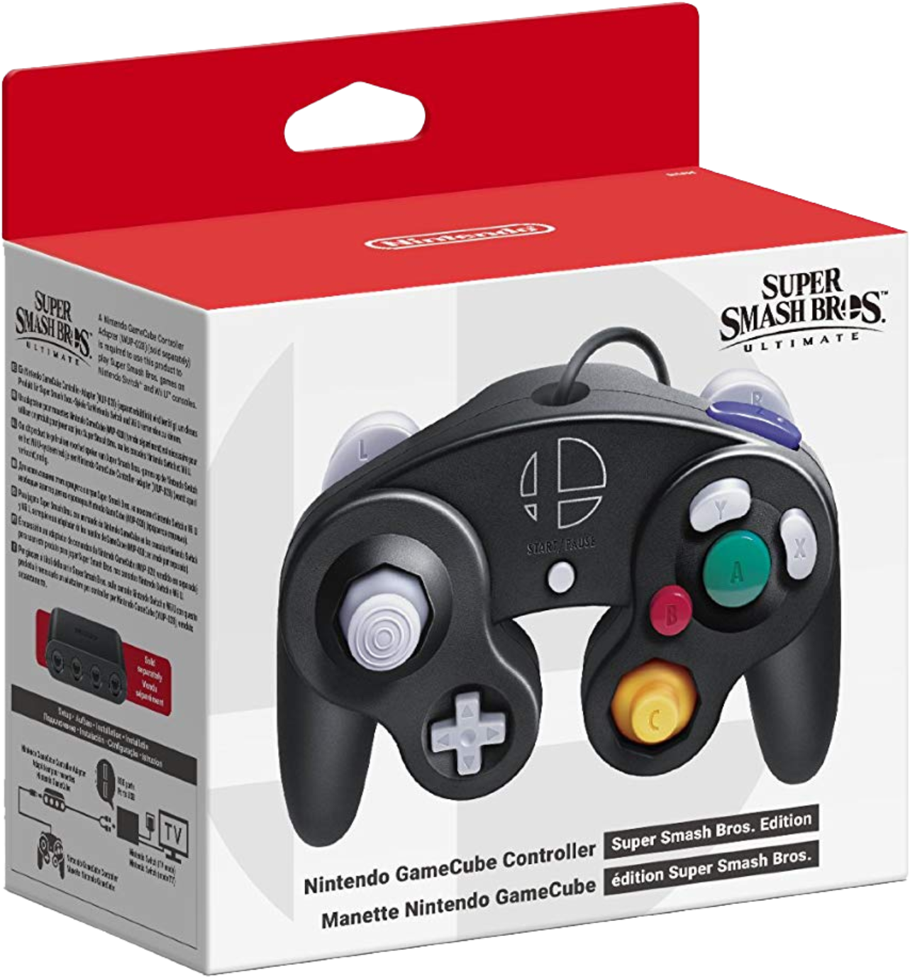 Gamecube Controller For Switch - Smash Bros Ultimate Gamecube Controller (1324x1400), Png Download