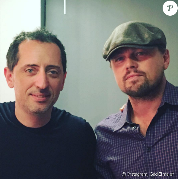 Gad Elmaleh Pose Avec Leonardo Dicaprio Après Son Spectacle - Gad Elmaleh Al Pacino (950x592), Png Download
