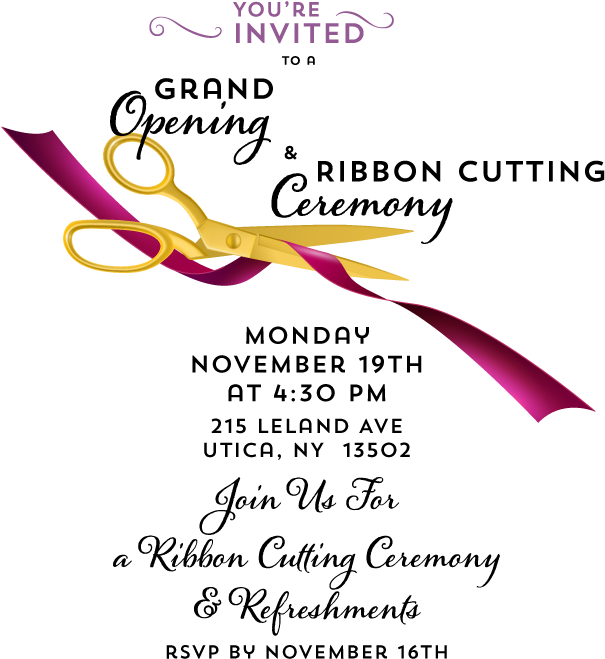 Ribbon Cutting - Calligraphy (700x684), Png Download
