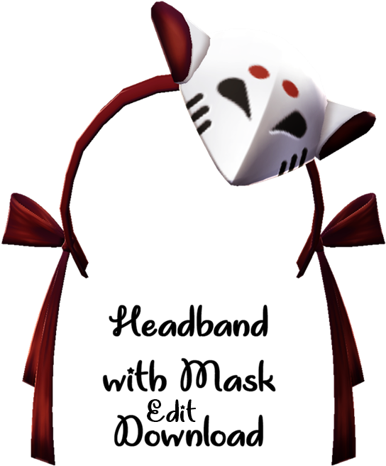 Headband Clipart Ninja - Mask Mmd Dl (580x696), Png Download