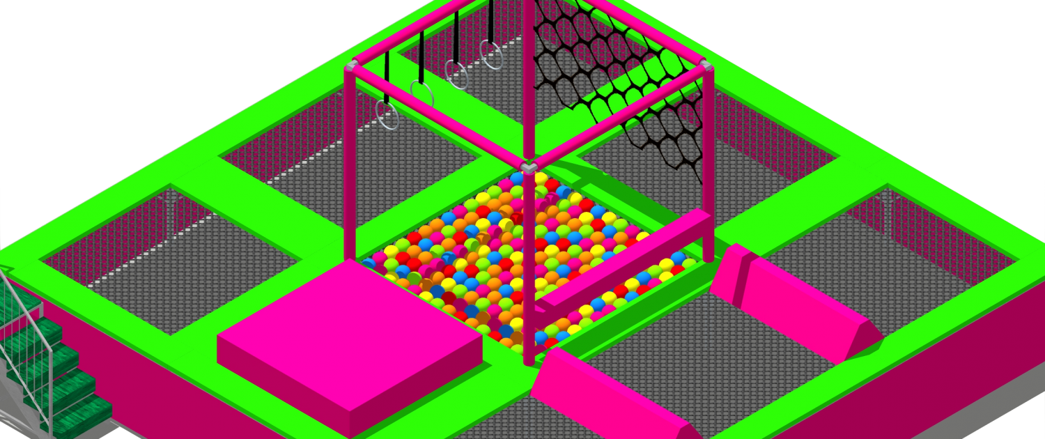 Mini Trampoline Park - Circle (1500x630), Png Download