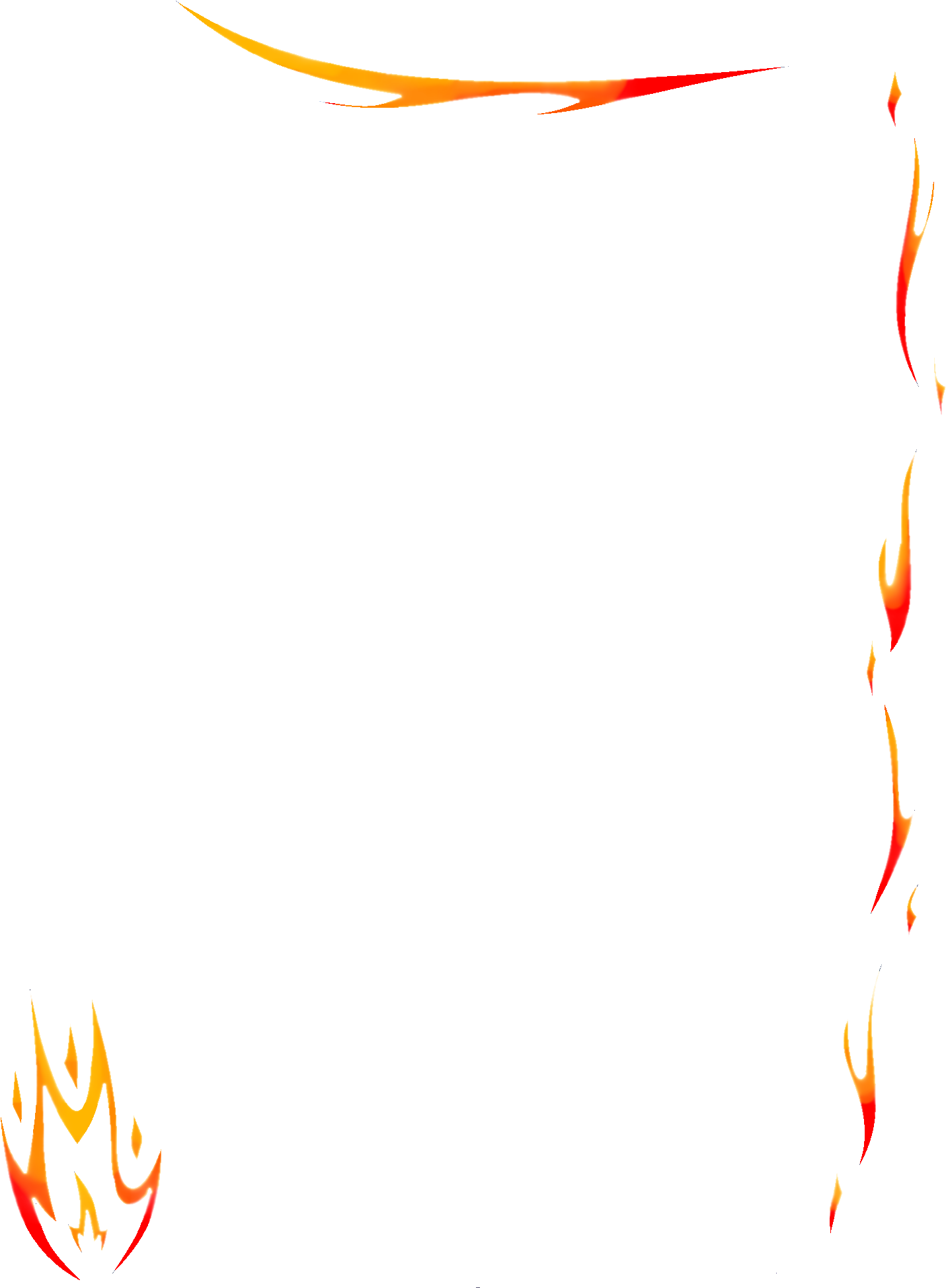 Flame Border Png (1536x2048), Png Download