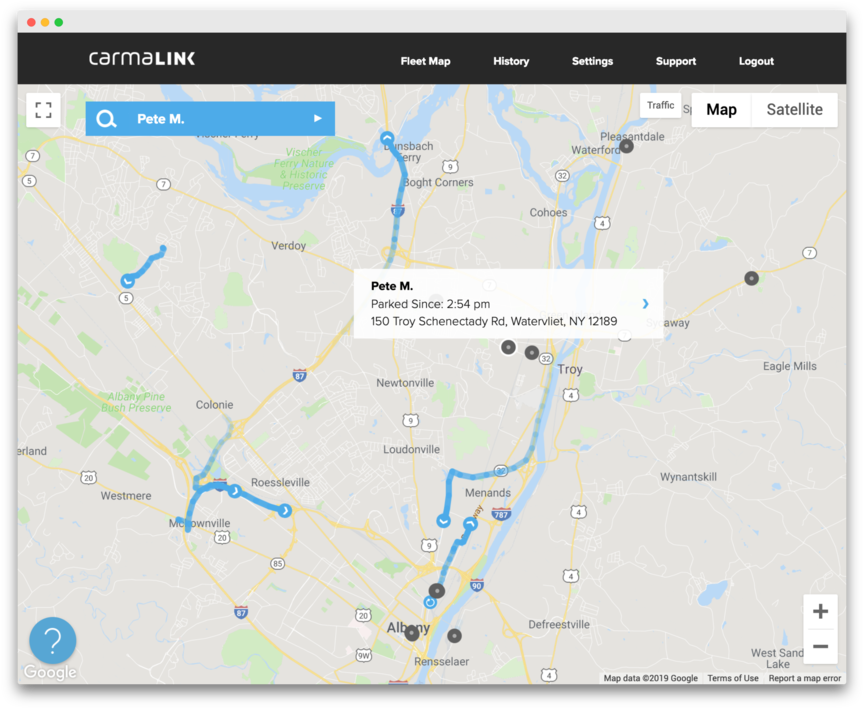Live Gps Tracking With Modern Cloud Saas Fleet Management - Atlas (1000x725), Png Download