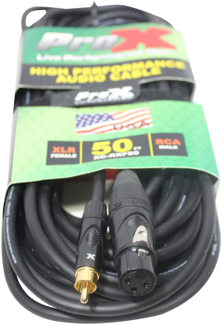 Unbalanced High Performance Audio Cable Rca To Xlr-f - Usb Cable (650x650), Png Download