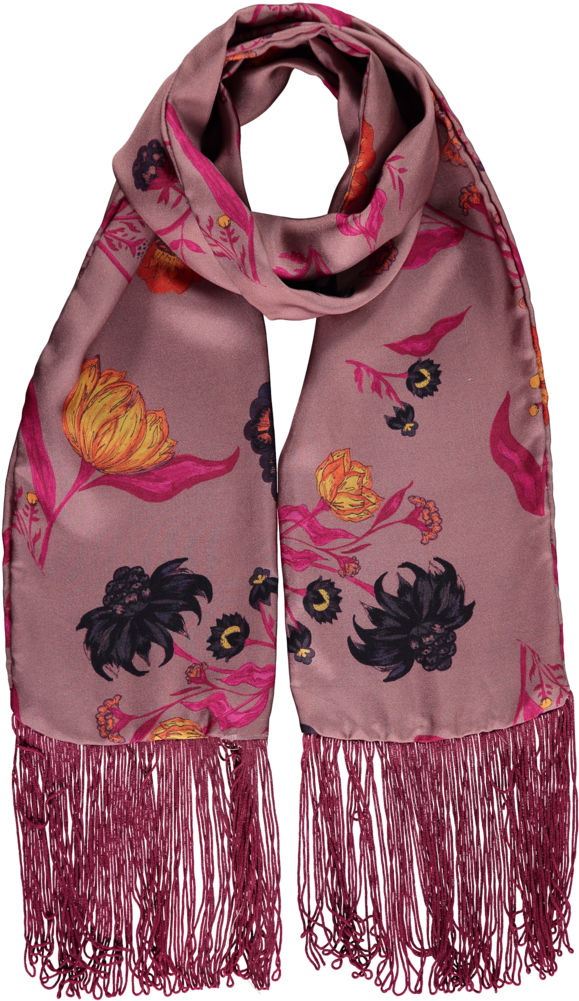 Silk Tassel Scarf Narrow - Scarf (1000x1000), Png Download