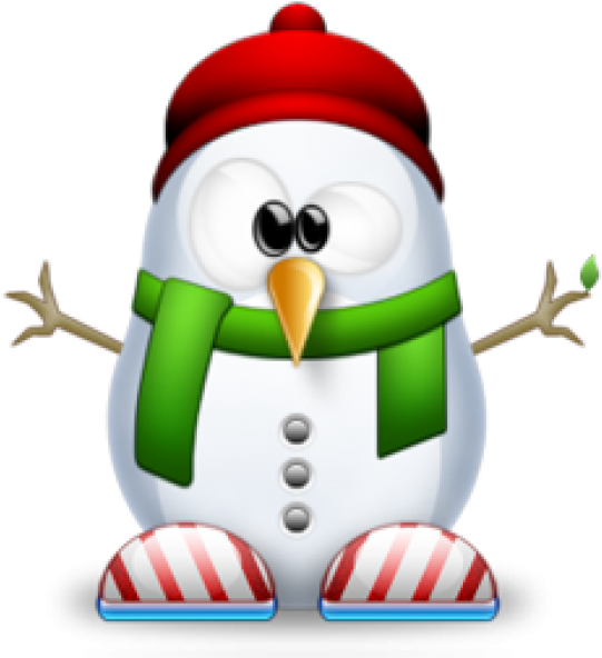 Snow Man Png Free Download - Tux Snowman (600x600), Png Download
