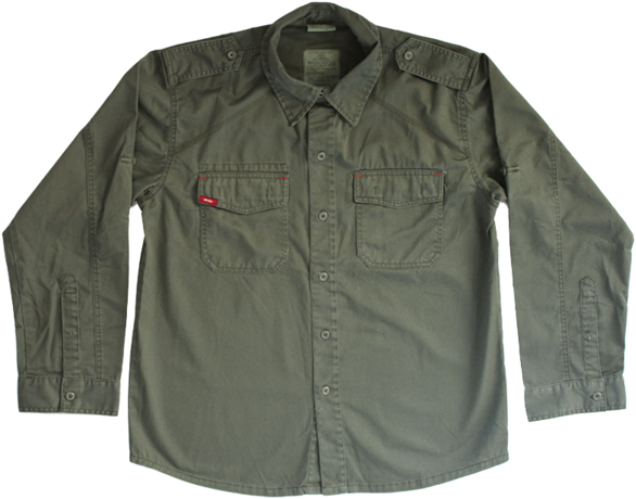 Brmc Green Military Jacket - Button (600x600), Png Download