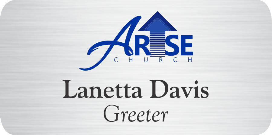 Silver Metal Church Name Tag - Dance Background (900x449), Png Download