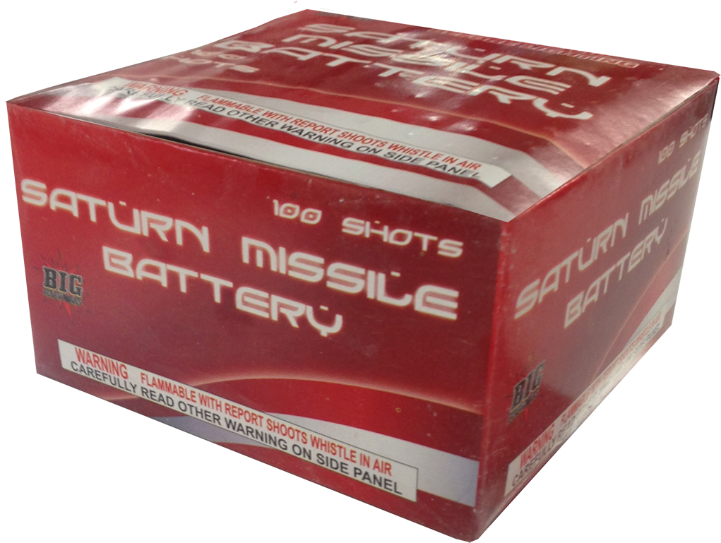 100 Shot Saturn Missle - Box (1300x945), Png Download