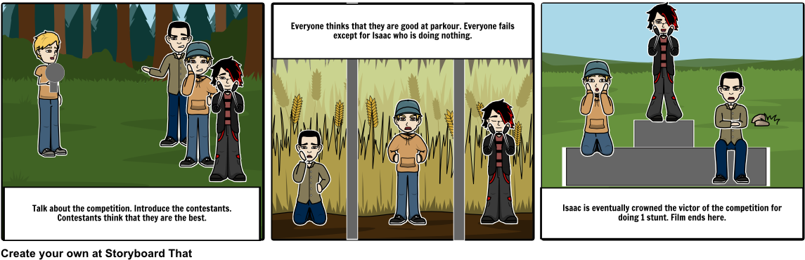 Parkour Competition - Cartoon (1164x385), Png Download