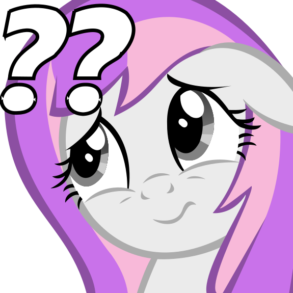 Confused, Oc, Oc - Fluttershy Face (575x575), Png Download