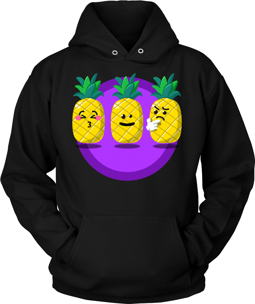 Funny Cartoon Fruit Feeling Mood Confused Pineapple - I M Not A Widow I M A Wife My Husband Awaits Me On (1000x1000), Png Download