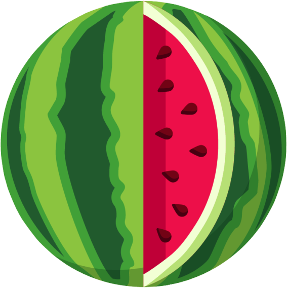 Ub6 - Watermelon (567x568), Png Download