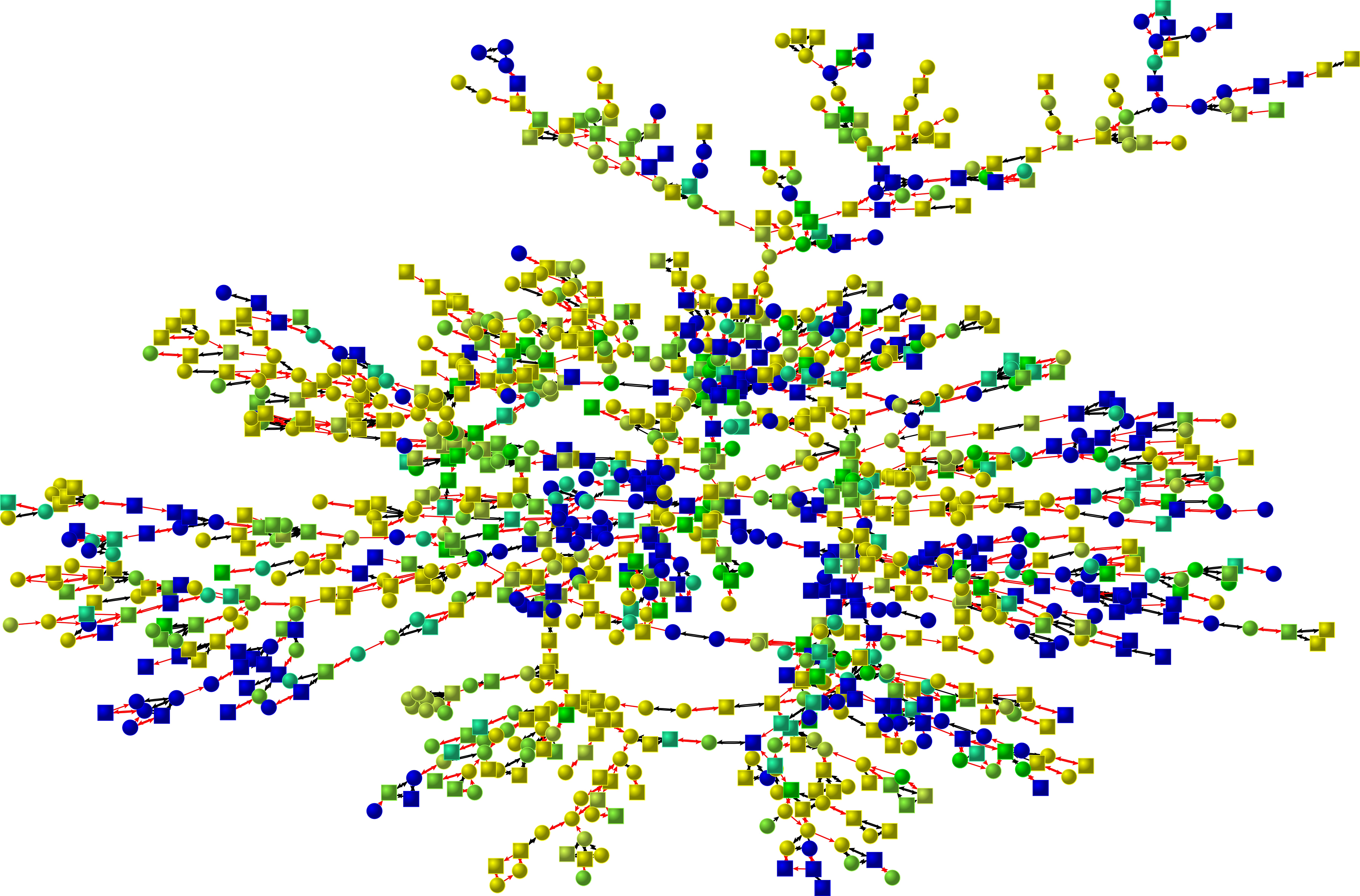 Happiness 1996 - Christakis And Fowler Connected (7200x4744), Png Download