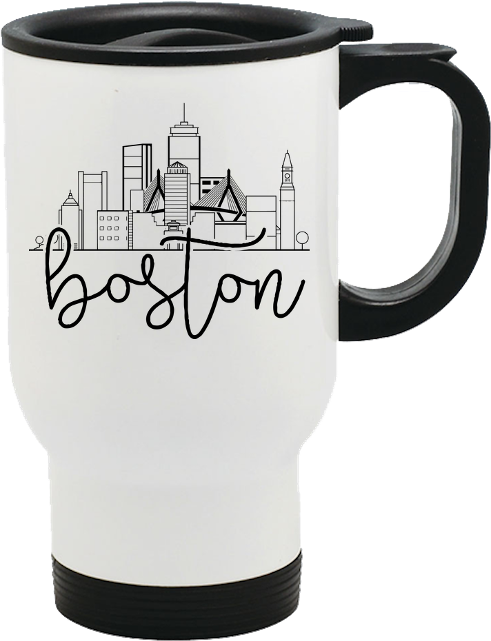 Load Image Into Gallery Viewer, Boston City Skyline - Mug (1000x1000), Png Download