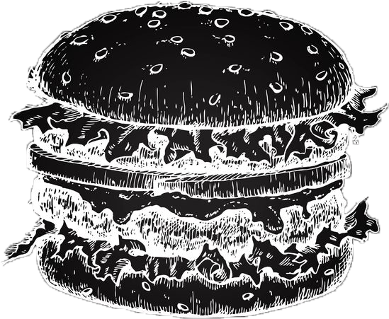 54477020 M - Burger Chalkboard (692x692), Png Download