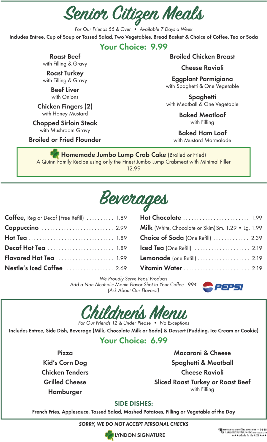 13 Senior Citizen Children - Senior Citizen Menu (1000x1559), Png Download