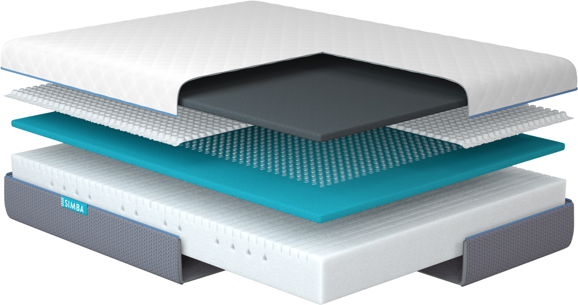 Simba Hybrid® Memory Foam Pocket Spring Mattress - Coffee Table (2048x2048), Png Download