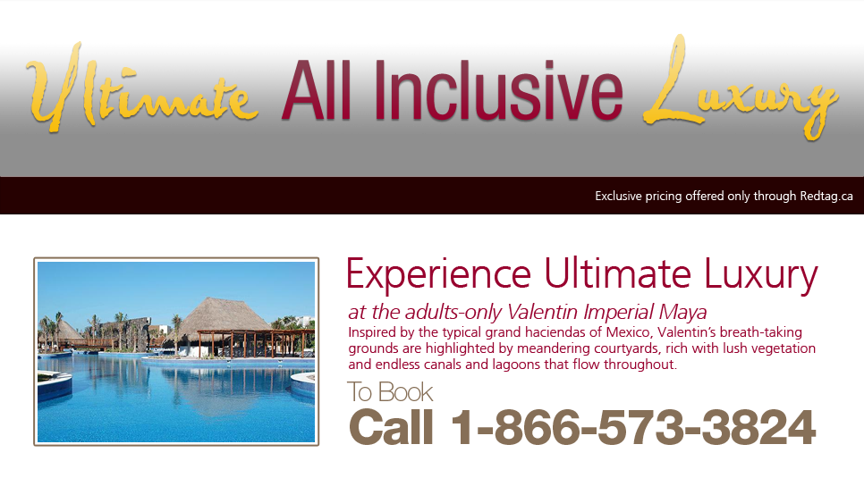 Exclusive Red Tag Pricing - Valentin Imperial Maya Resort (966x535), Png Download
