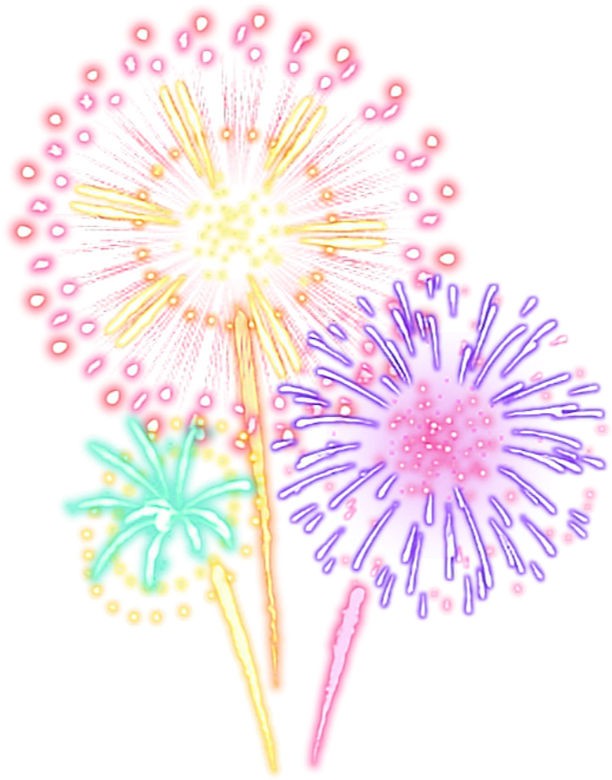 Fireworks Sticker Kate Chacon Png Transparent Fireworks - Fireworks (1080x1080), Png Download