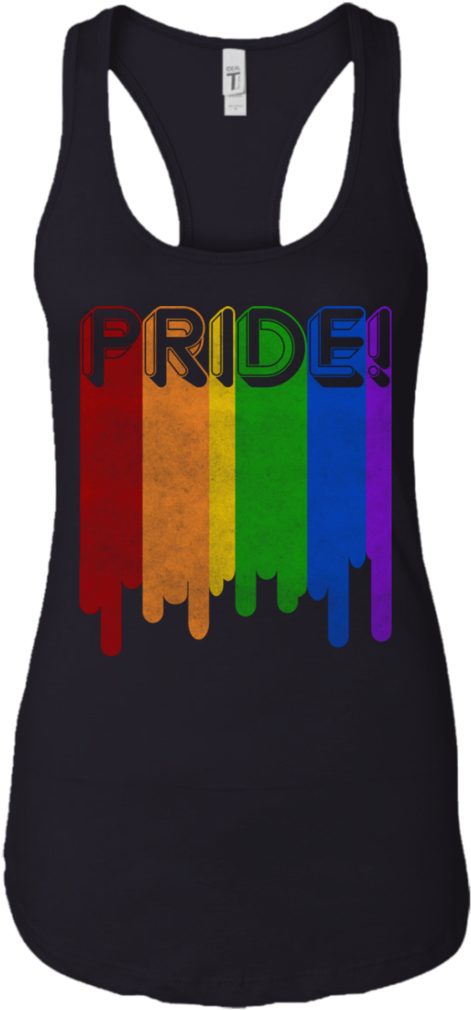 Gay Pride Rainbow Shirt Rainbow Outline Flag Vintage - Shirt (1024x1024), Png Download