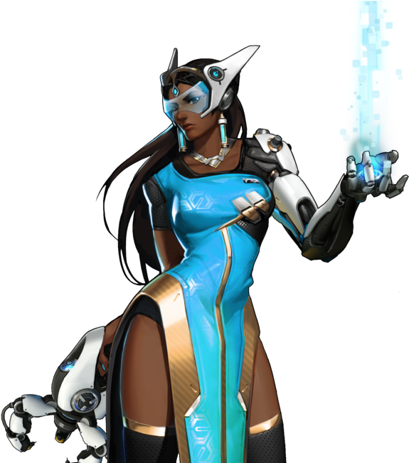 Symmetra Overwatch Official Art (1920x650), Png Download