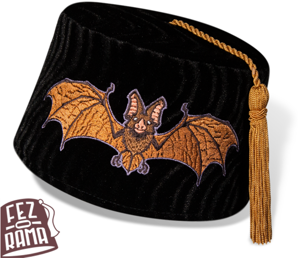 The Bat Fez - Coin Purse (600x600), Png Download