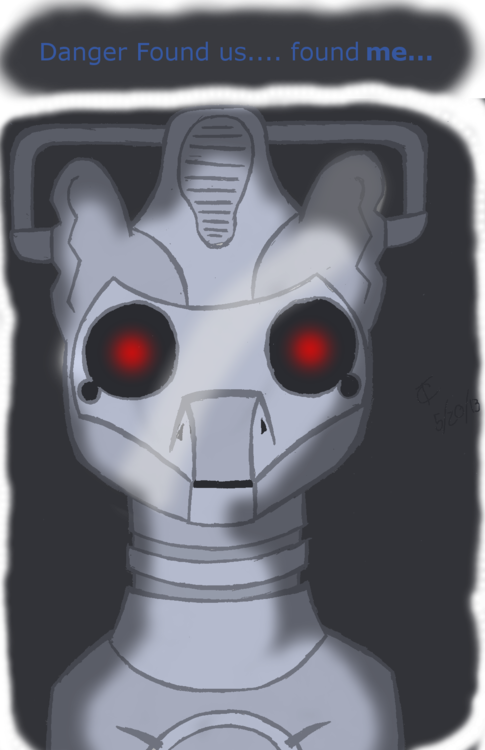 Chatooka, Ask, Cyborg, Dark, Doctor Who, Doctor Whooves, - Cartoon (485x750), Png Download