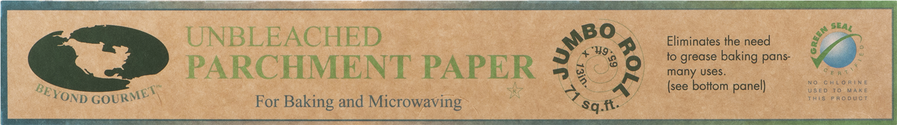Beyond Gourmet Unbleached Parchment Paper, 71-square - Label (1800x1800), Png Download