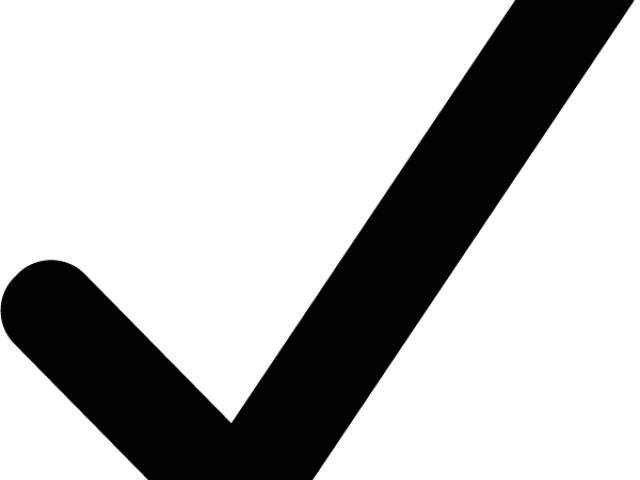 Image Of A Check Mark (640x480), Png Download