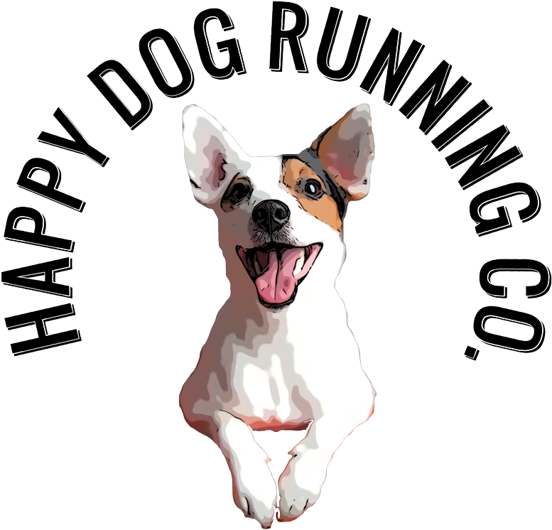 Happy Dog Running Company Home Of The Happy Dog Dog - Pink Triangle In Logo (800x800), Png Download