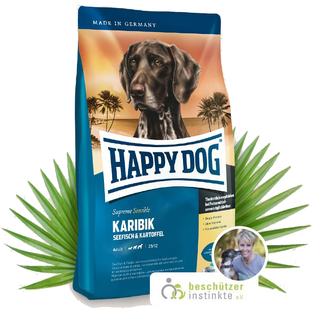 Happy Dog Supreme Karibik 3 Grössen - Happy Dog Karibik (635x642), Png Download