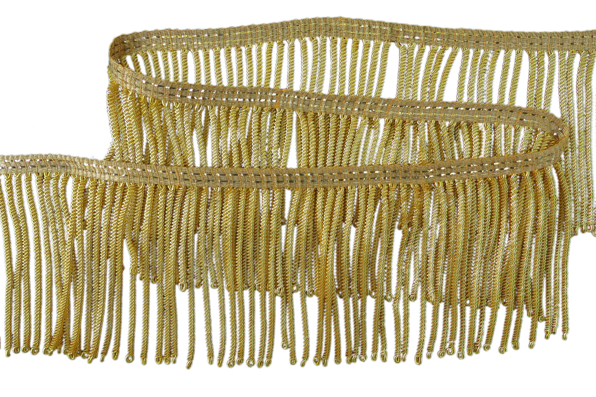 2 3/4 Inch Gold Plated Bullion Fringe - Brass (1200x799), Png Download