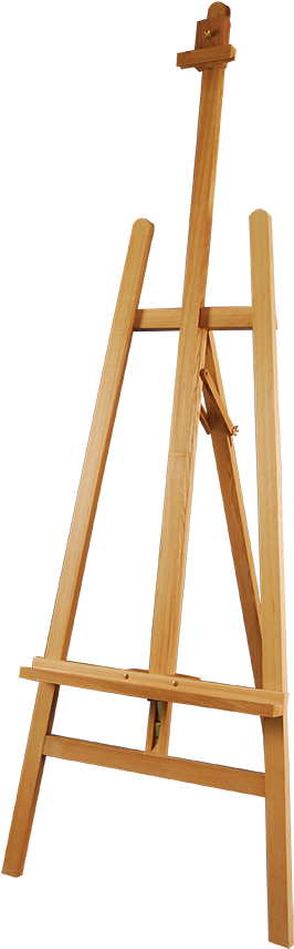 Ets65woodenstudioeasel - Wooden Standee (396x900), Png Download