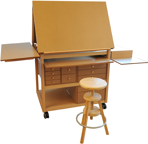 Secretary Desk (610x592), Png Download