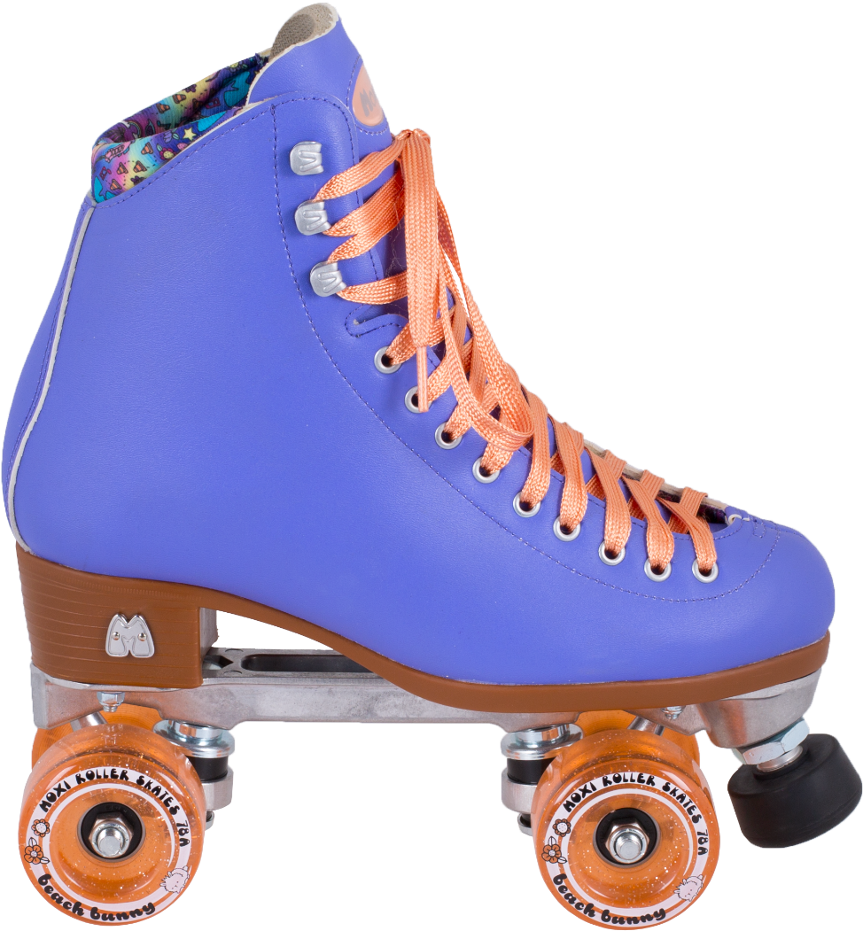 Buy Riedell Beach Bunny Roller Skate Periwinkle Sunset - Moxi Beach Bunny Skates (1600x1600), Png Download