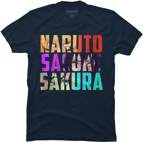 Naruto Sasuke Sakura - Active Shirt (650x650), Png Download