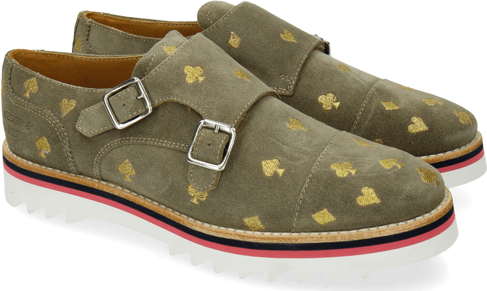 Monks Esther 1 Suede Mr Touch Grey Poker - Slip-on Shoe (1024x1024), Png Download