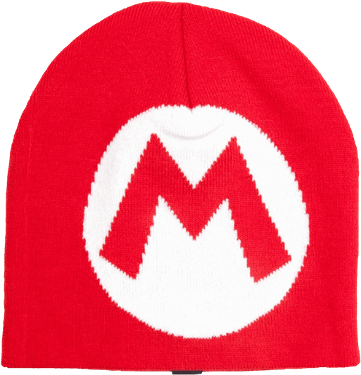 Mario Logo Beanie - Beanie (600x600), Png Download