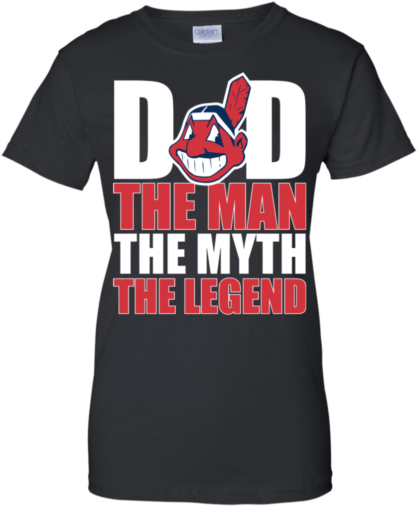 Cleveland Indians Baseball Dad The Man The Myth The - Active Shirt (1024x1024), Png Download