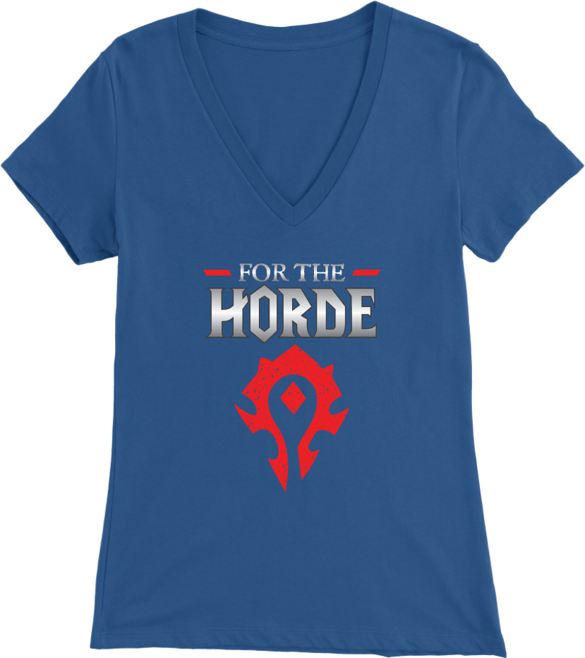 World Of Warcraft "for The Horde" Women's - T-shirt (1024x1024), Png Download