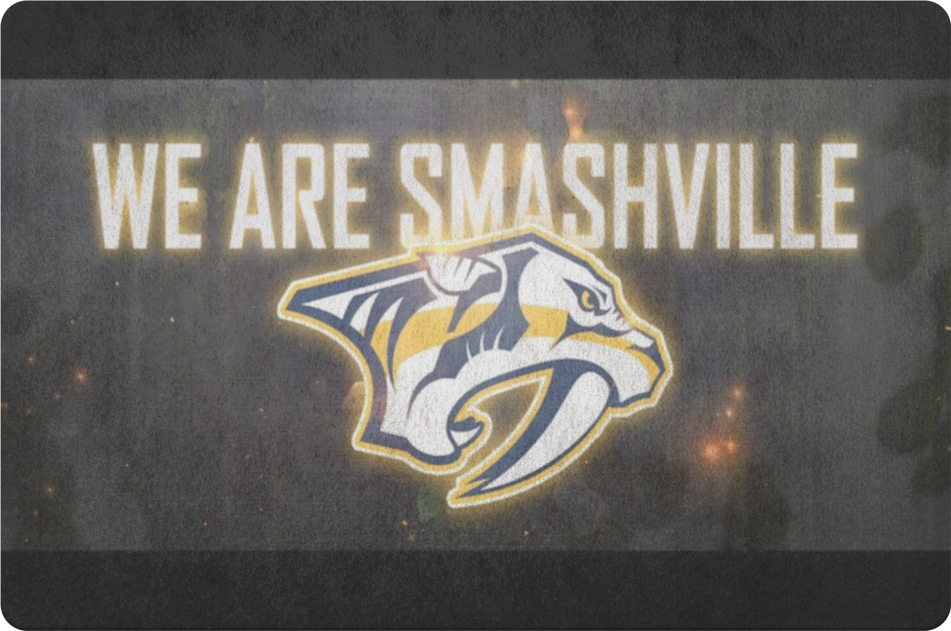 Nashville Smashville Predators Welcome Porch Doormat - Nashville Predators (2000x2000), Png Download