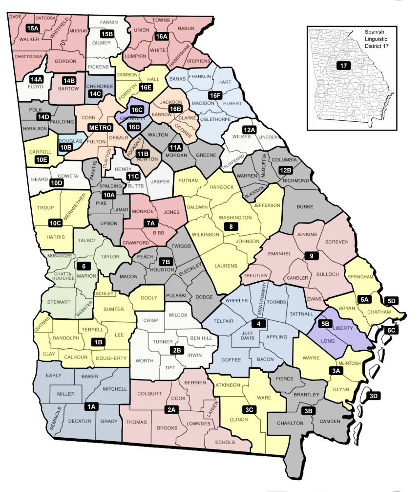 Georgia Area - Map Of Georgia (860x1006), Png Download