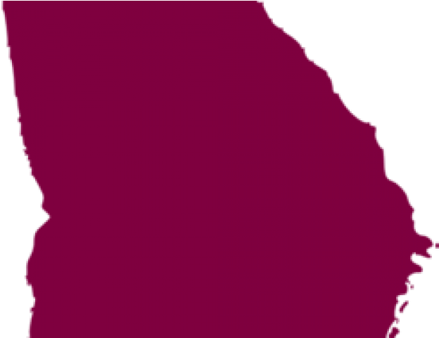 Georgia Clipart - Map Of Georgia (640x480), Png Download