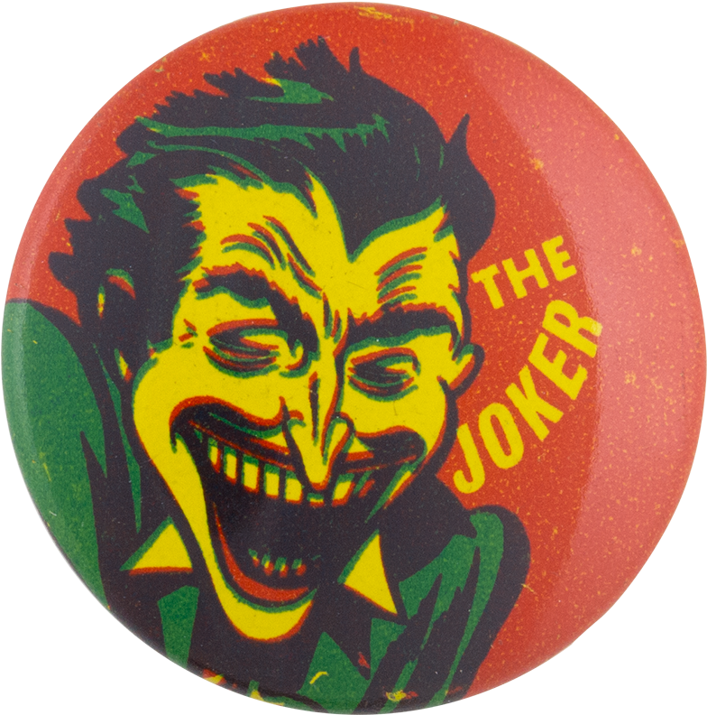 The Joker In Green Shirt Entertainment Button Museum - Joker (1000x952), Png Download