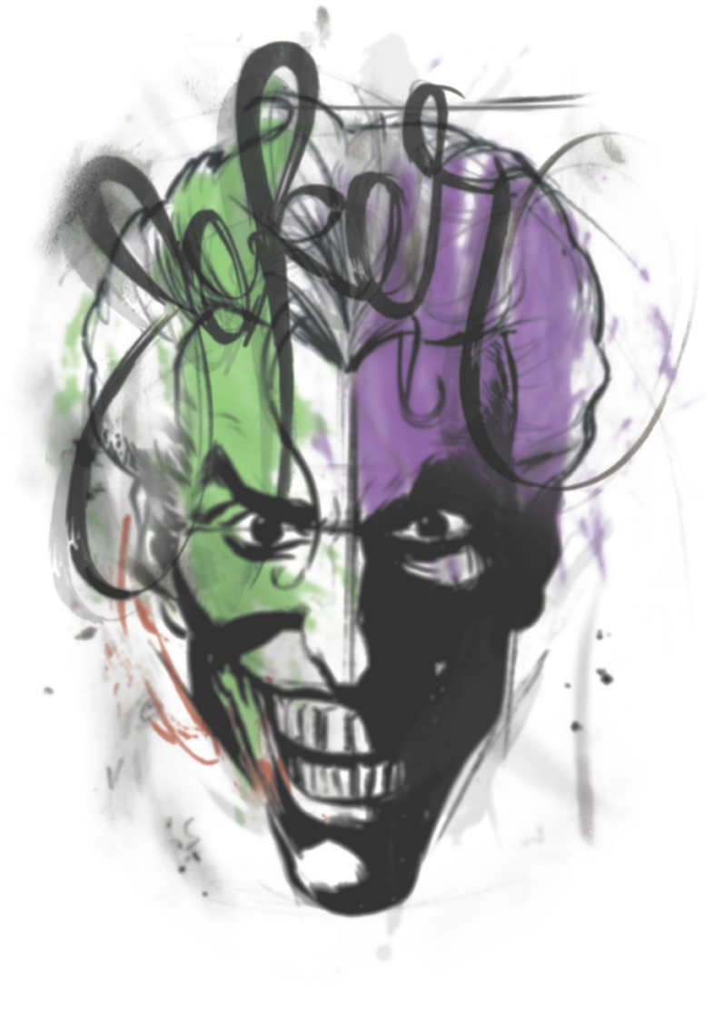 Joker Smile Png (600x880), Png Download