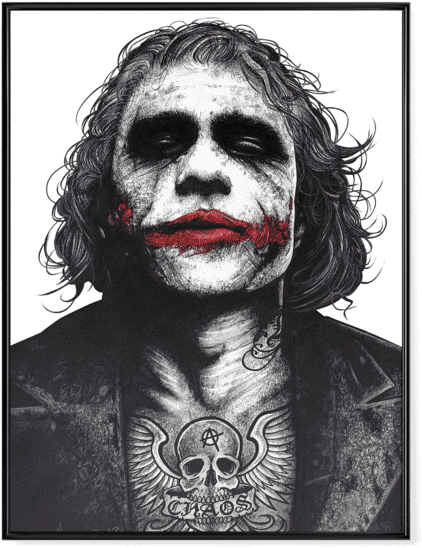 Inked Joker - Poster - Didnt Your Parents Teach You Not To Fuck With Crazy (600x600), Png Download