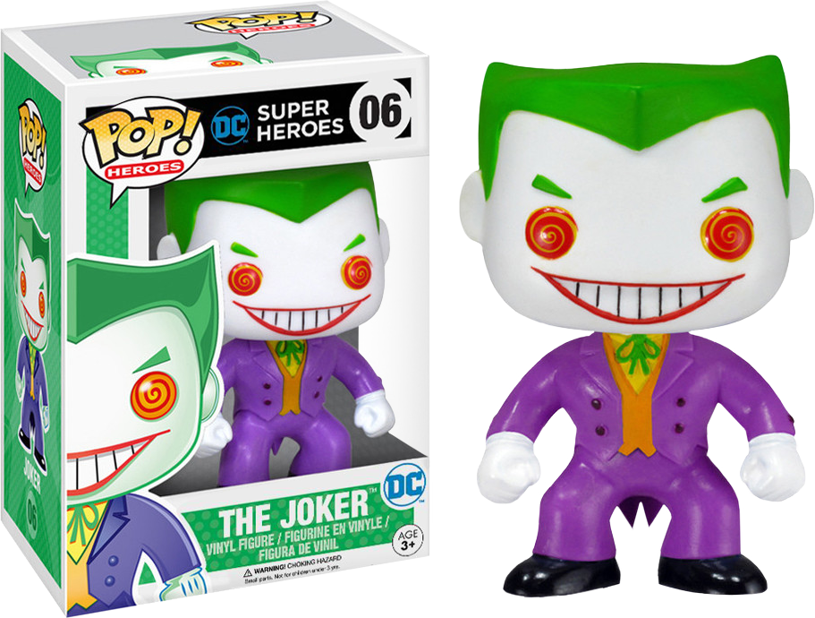 The Joker Pop Vinyl Figure - Pop Funko Joker Vinyl Figure (911x690), Png Download