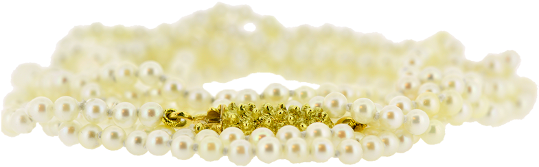 Japanese Akoya Pearl Necklace With Peace Lily Stamen - Pearl (800x800), Png Download